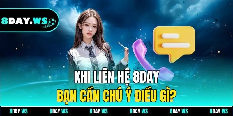 Khi liên hệ 8DAY, bạn cần chú ý điều gì?