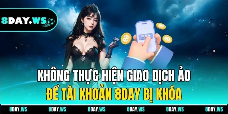 Không thực hiện giao dịch ảo để tài khoản 8DAY bị khóa